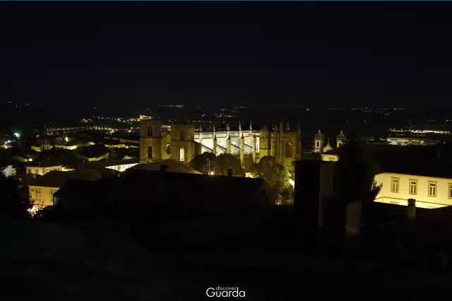 Sé Catedral - Vista noturna a partir da Torre de Menagem (foto de 2019)